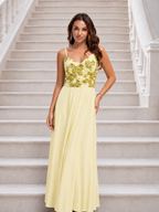 Vestido largo Belha Amarillo