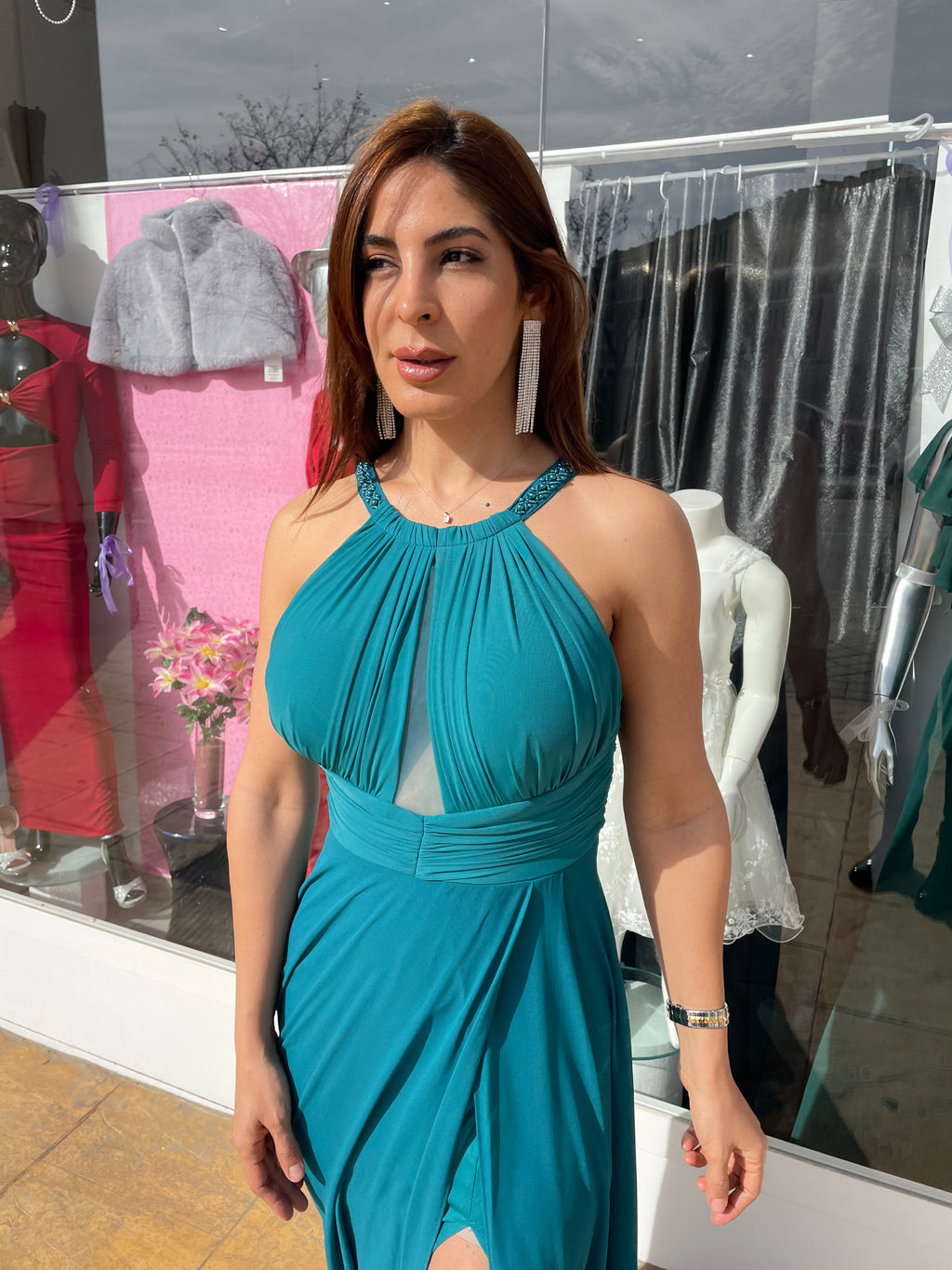 Vestido largo suhaila buganvilla
