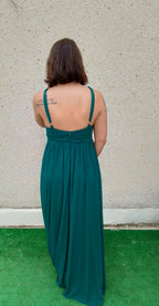 vestido largo Heather Verde botella image 2