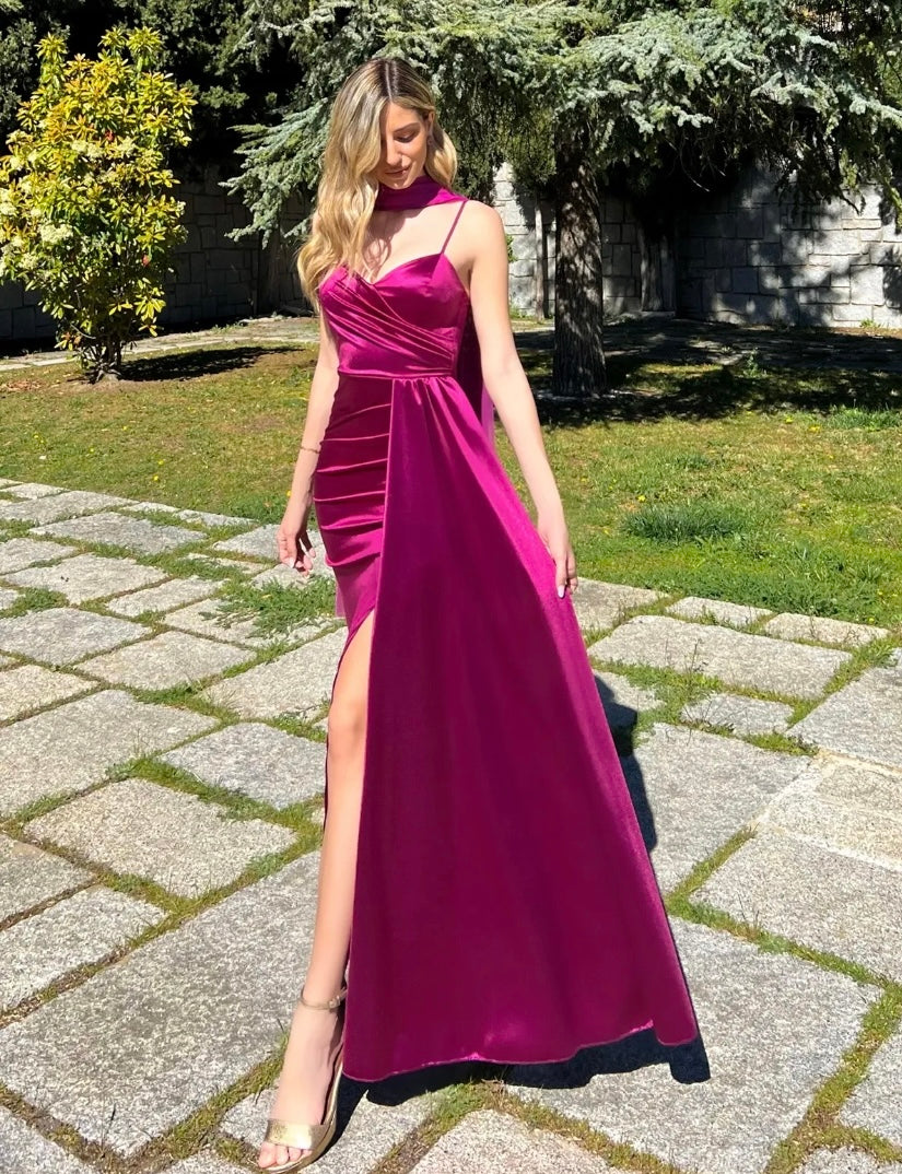 Vestido largo Satén Aura image 1