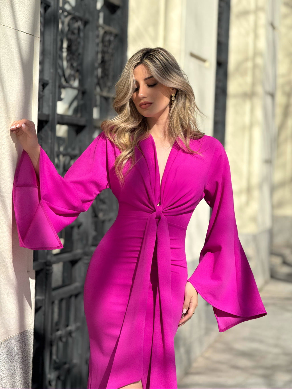 Vestido midi Noosa Buganvilla