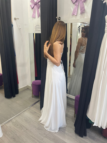 Vestido largo Ivanna blanco