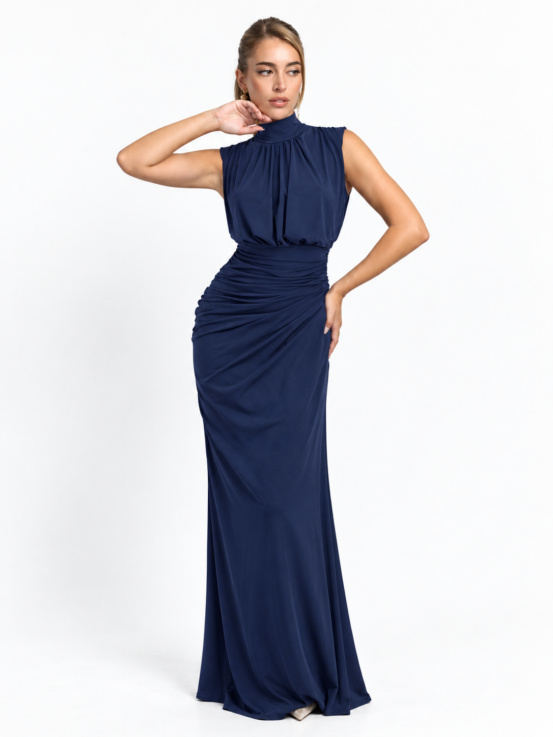 Vestido largo Ainara marino