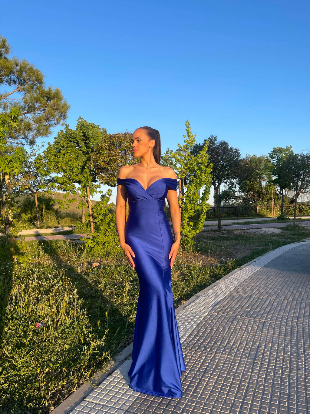 Vestido Largo sirena Lúa licra image 6