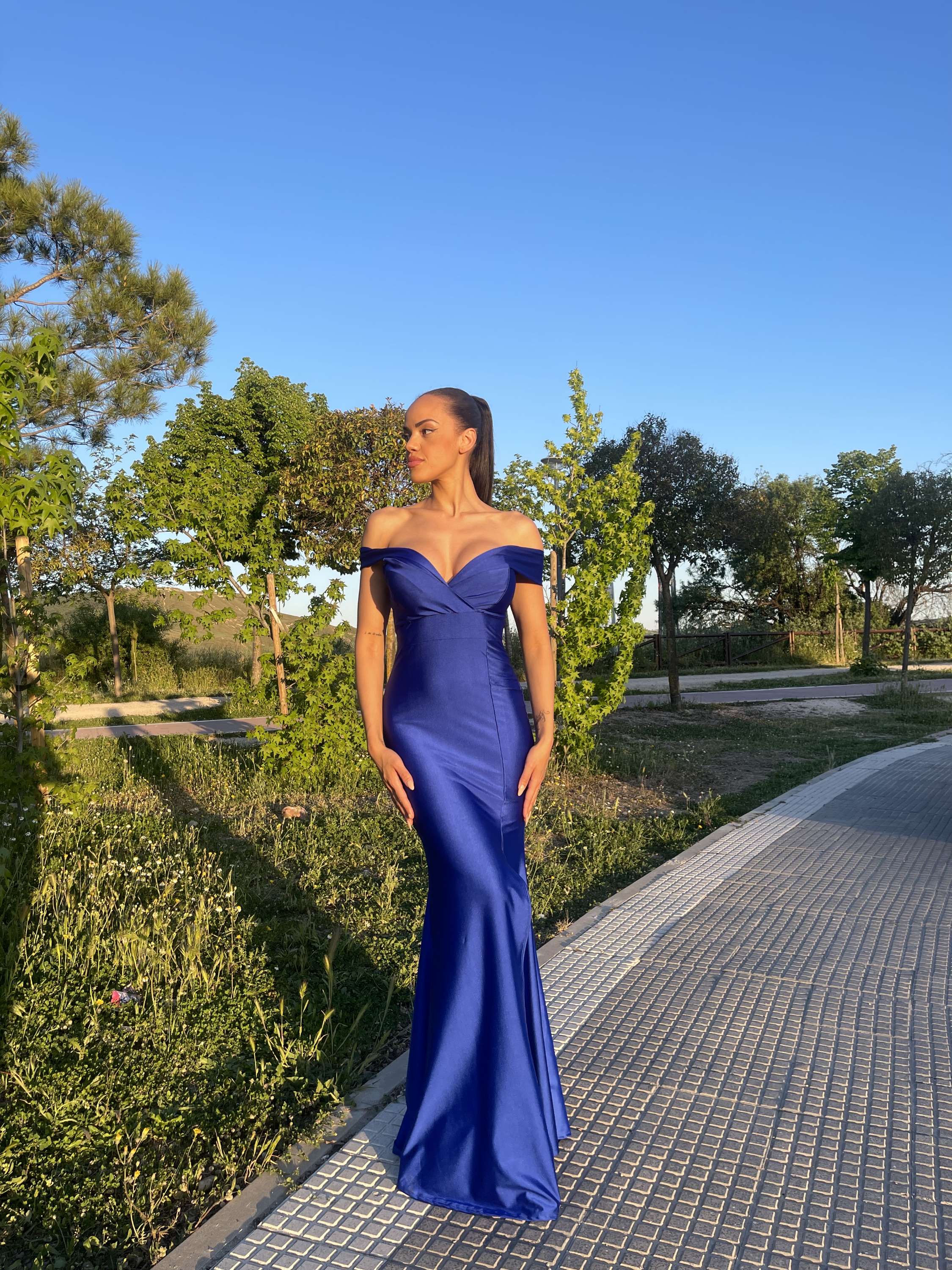 Vestido Largo sirena Lúa licra image 6