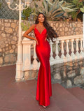 Vestido largo Khloé Rojo+ colores image 0