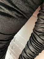 Vestido corto Kim negro purpurina  image 2