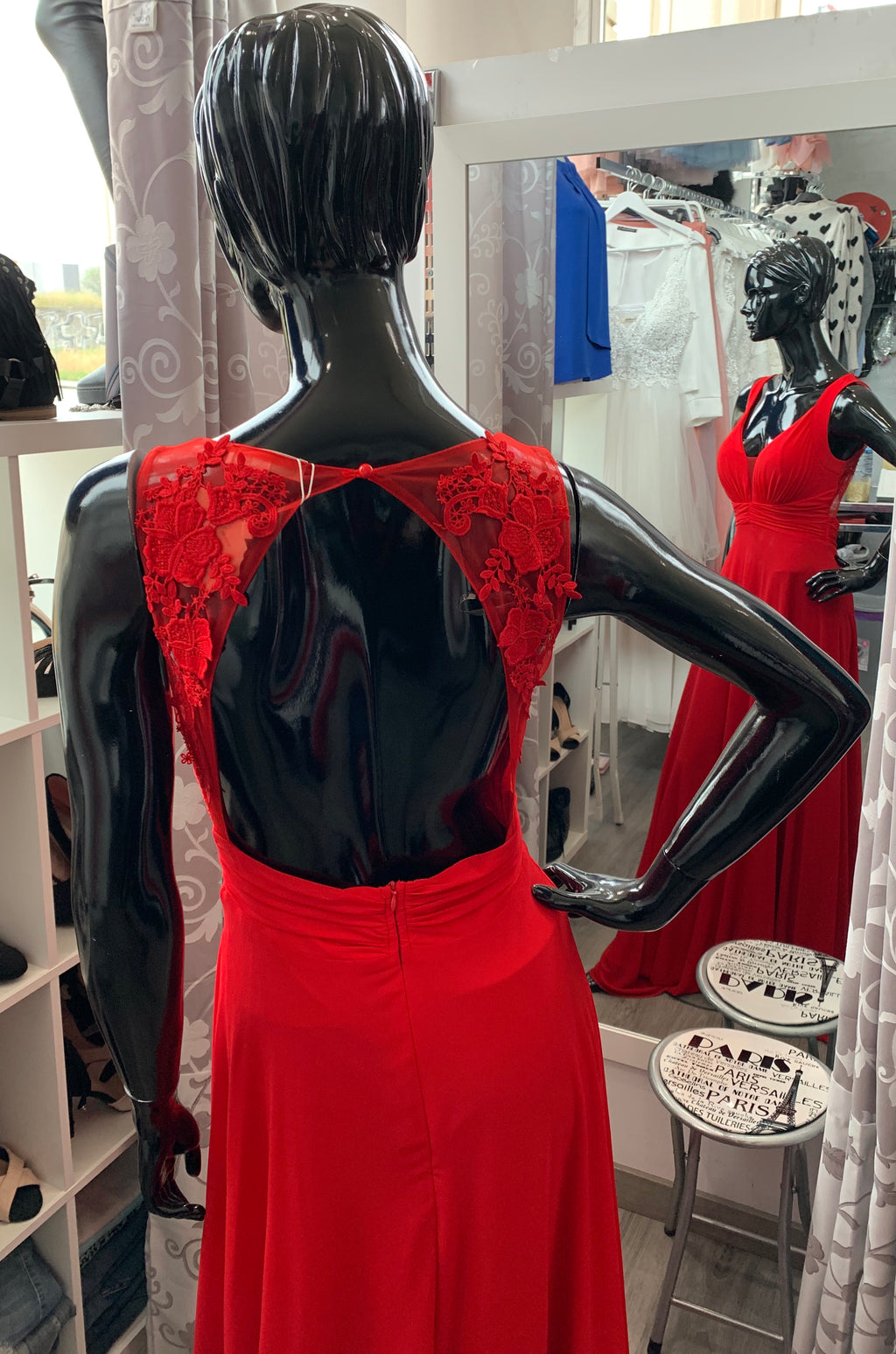 Vestido Fayna rojo image 6