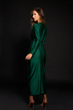 Vestido largo Alexandra manga botella