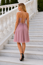 Vestido corto Ivanna Rosa