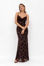 Vestido largo Brooklyn Chocolate