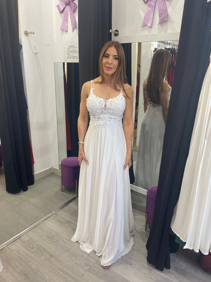 Vestido largo Ivanna blanco