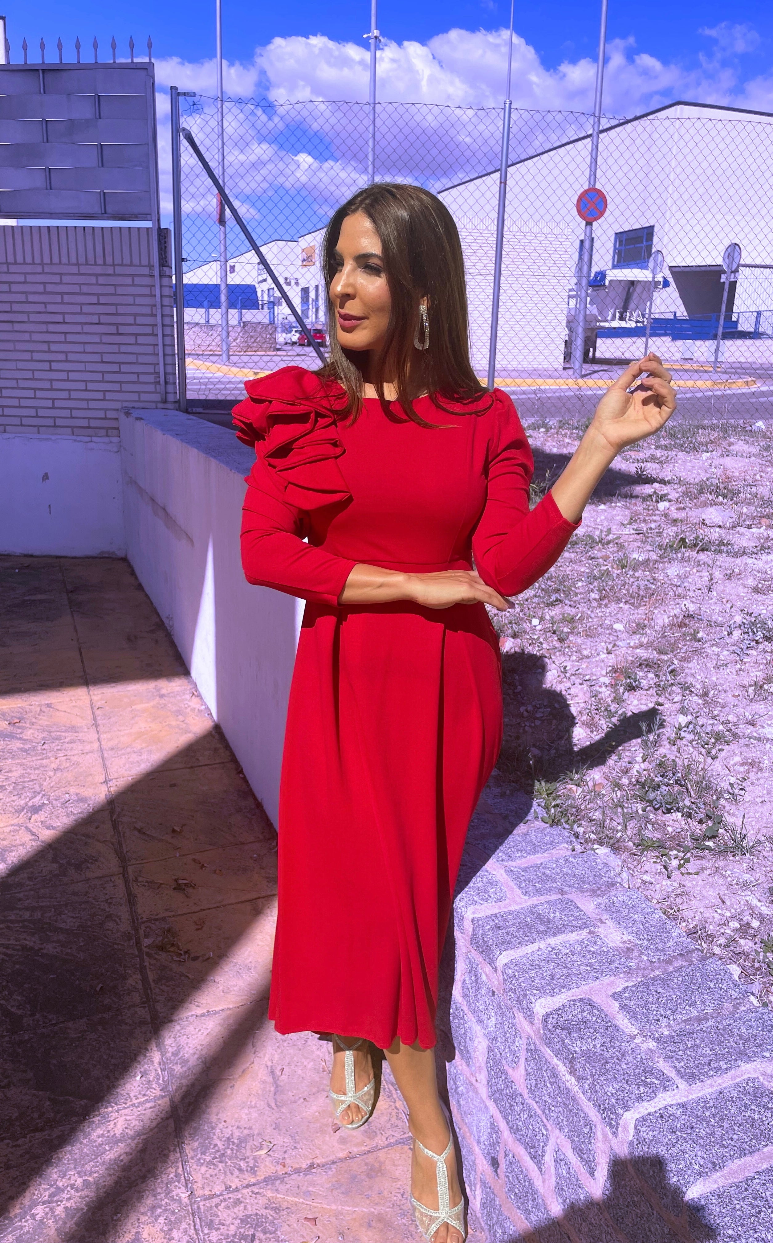 Vestido Nicola cereza image 12