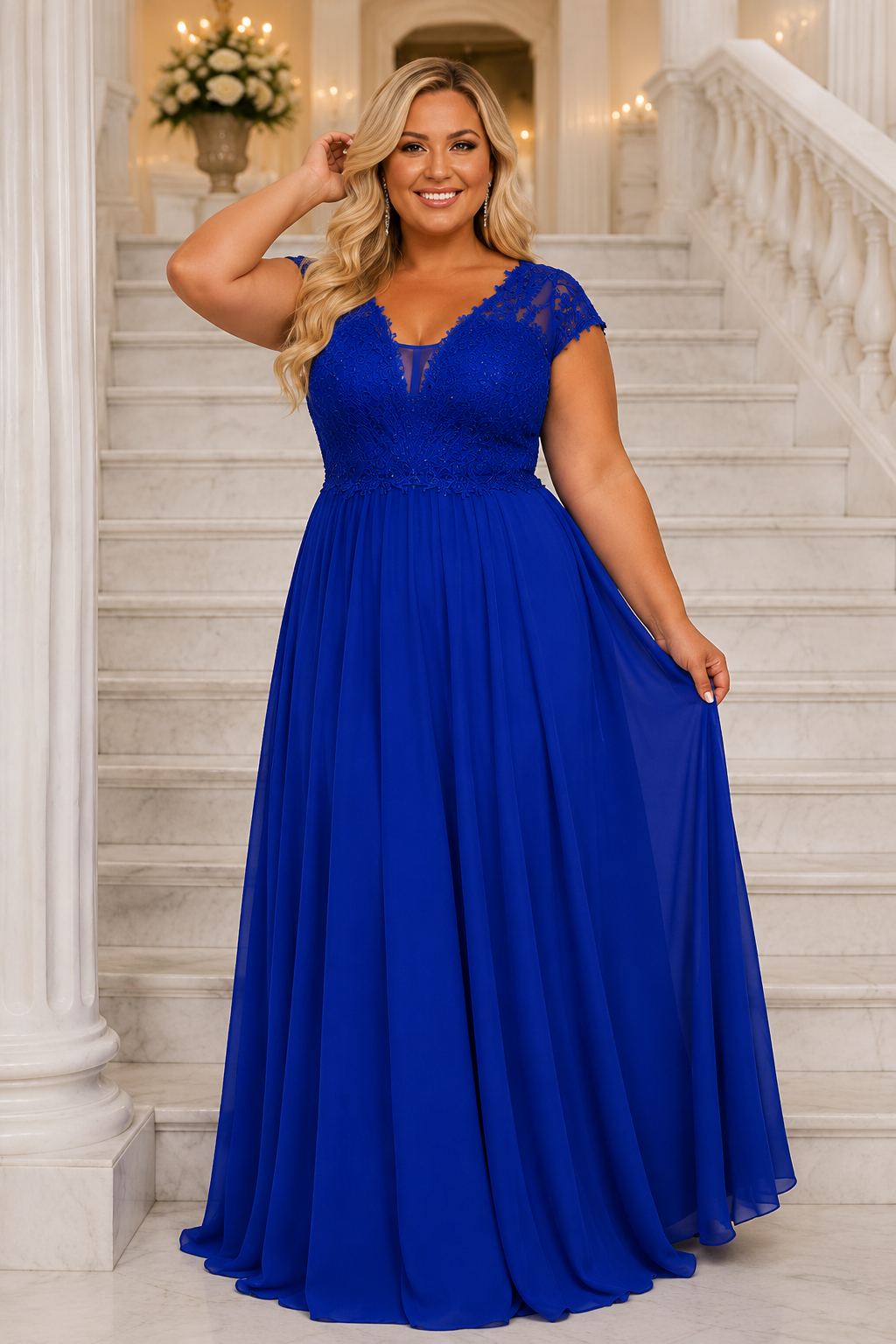 Vestido largo TG Italia Rosa malva
