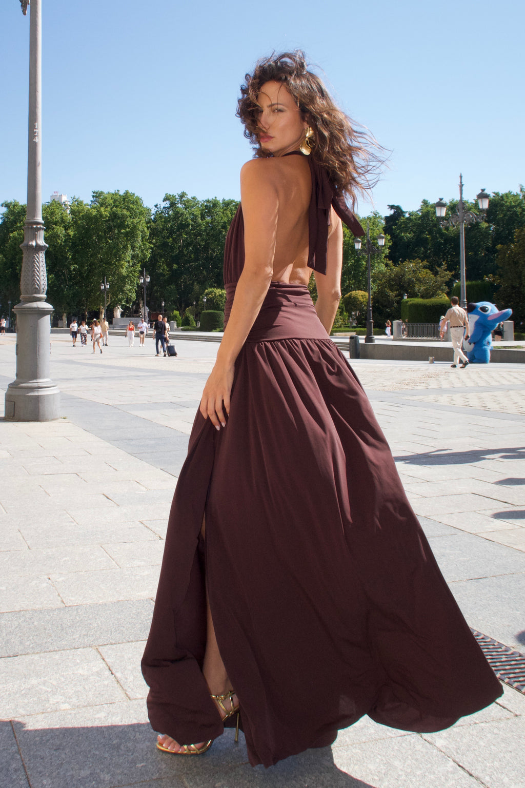 Vestido Largo Dilema chocolate