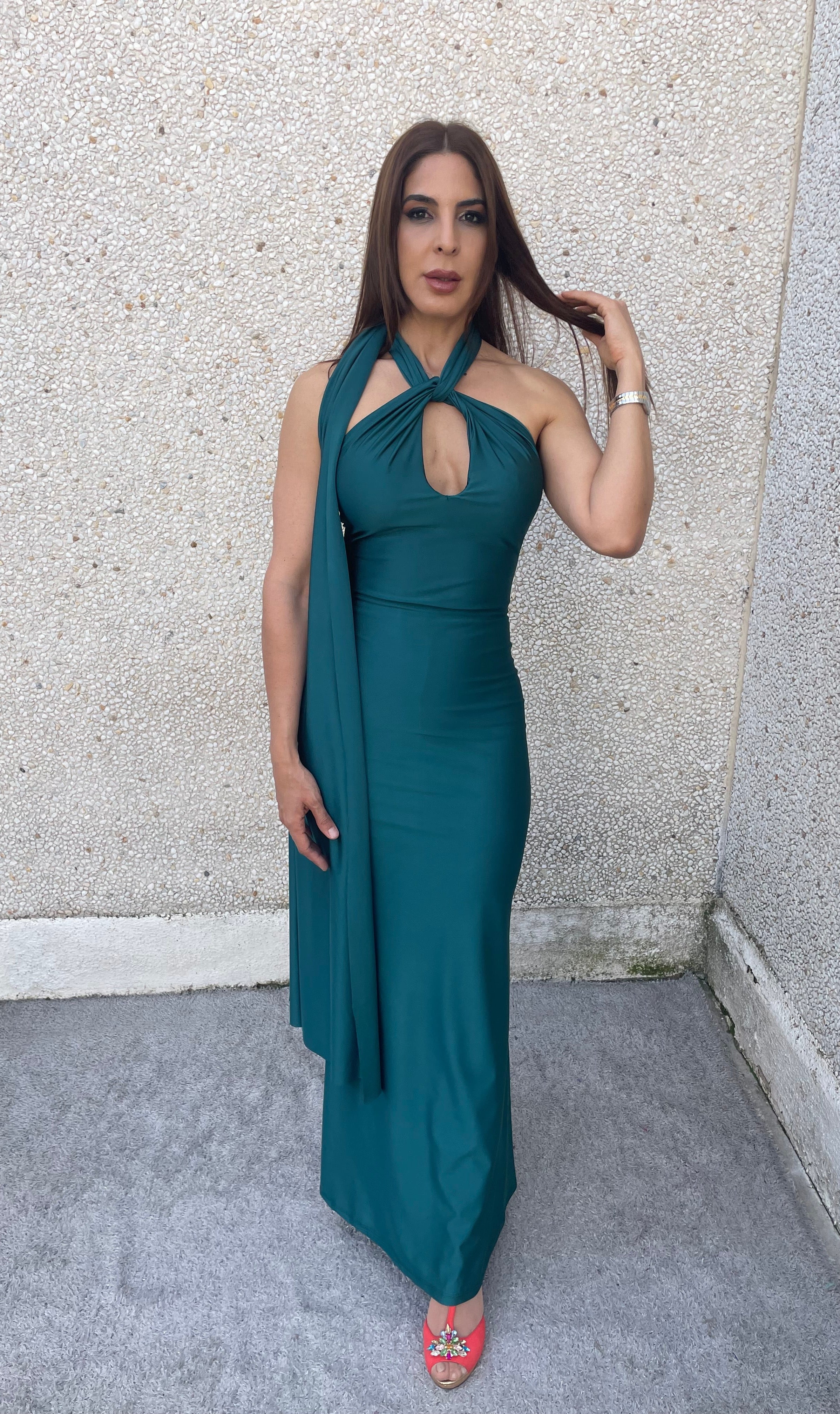 Fire long dress in various colors