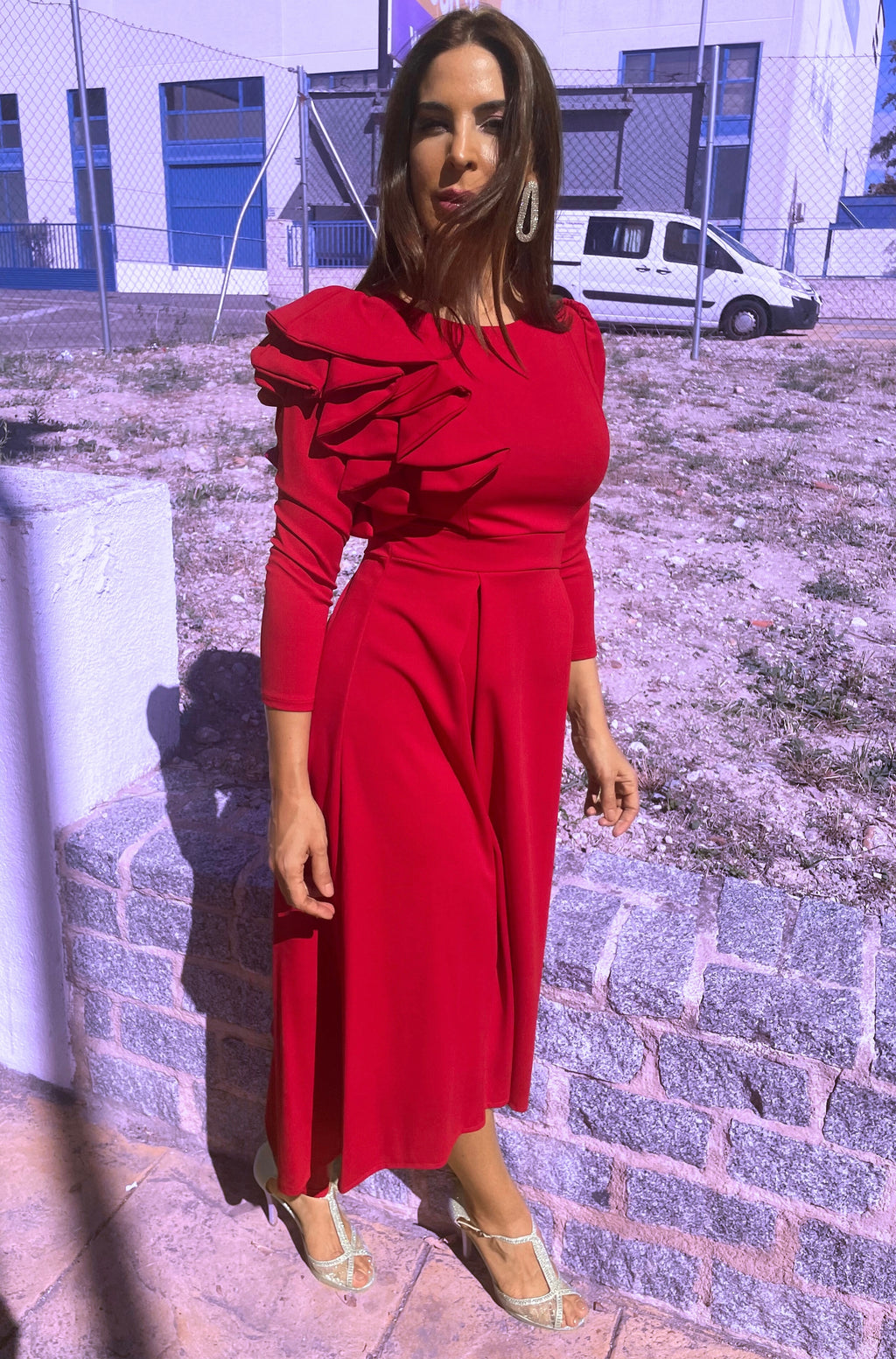 Vestido Nicola cereza image 14