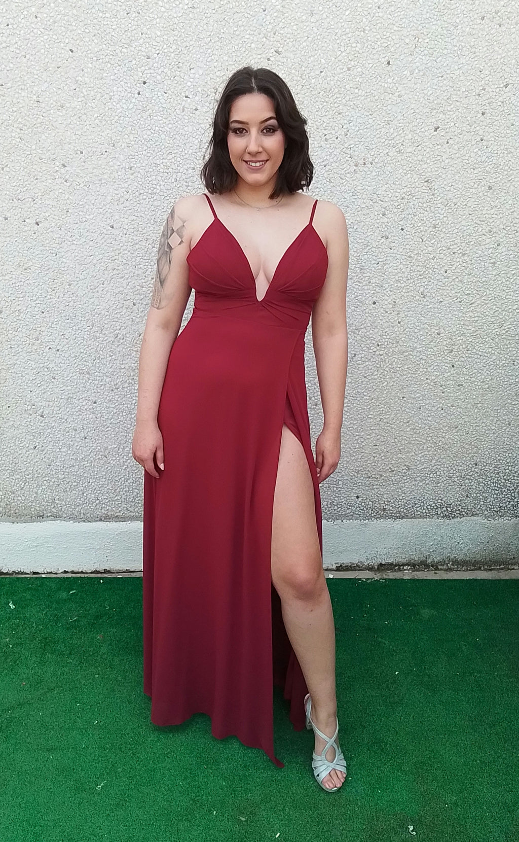 Vestido Yaiza Burdeos image 10