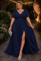 Vestido largo Diana TG Marino