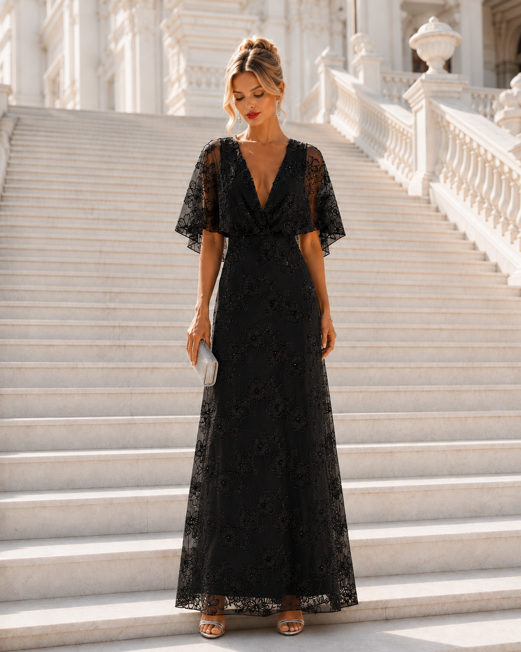 Vestido largo Duna Negro