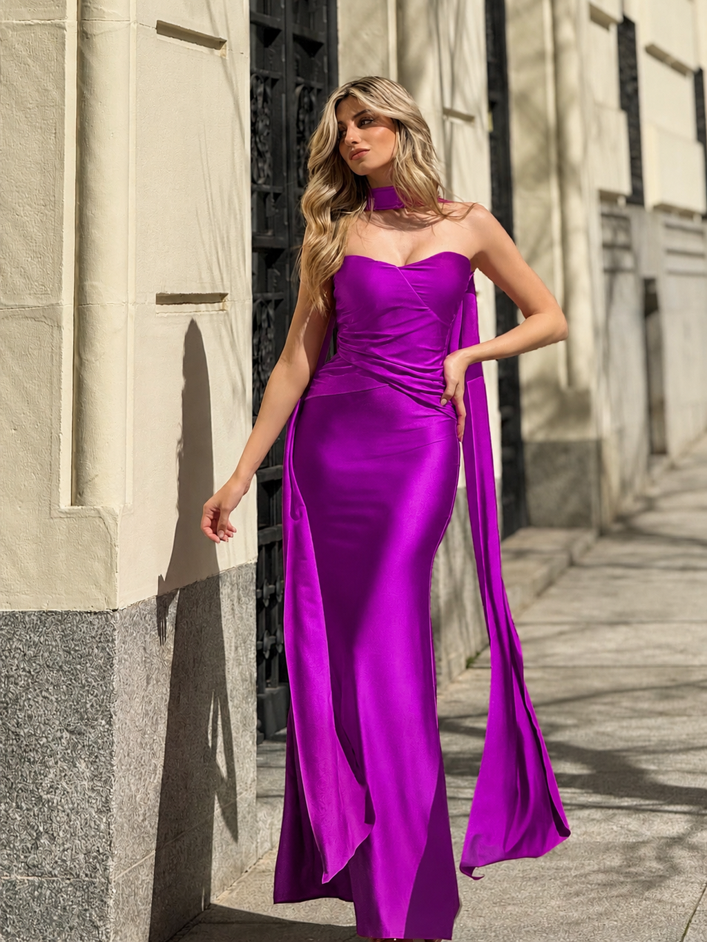 Vestido largo Beberly morado