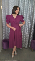 Vestido corto midi Carolina image 1