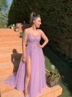 Vestido largo Miss Bliss Malva