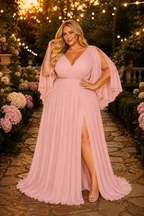 Vestido largo curvy Dolce Rosa