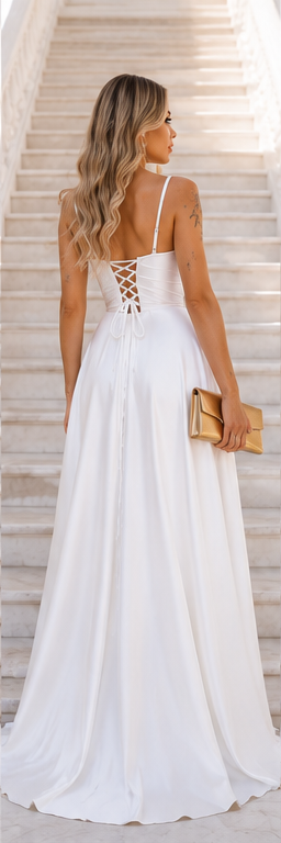 Vestido largo Ginebra Blanco