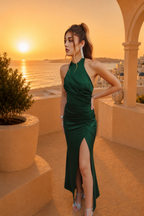 Vestido largo Kareins licra Botella