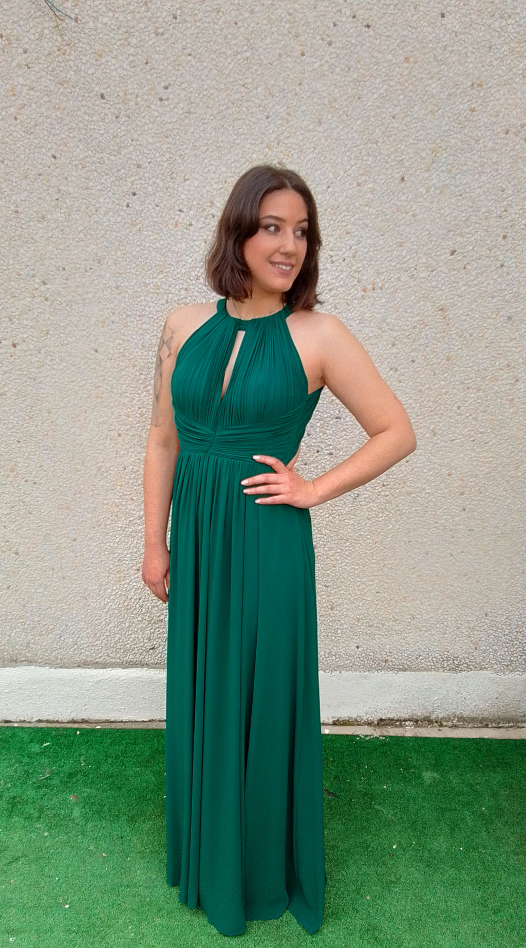 Vestido largo Fabiola cereza  image 3