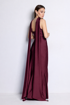 Vestido largo Beberly Burdeos