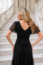 Vestido largo Érika tul negro