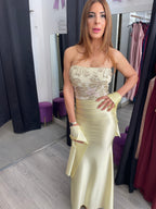 Vestido largo Sicilia amarillo