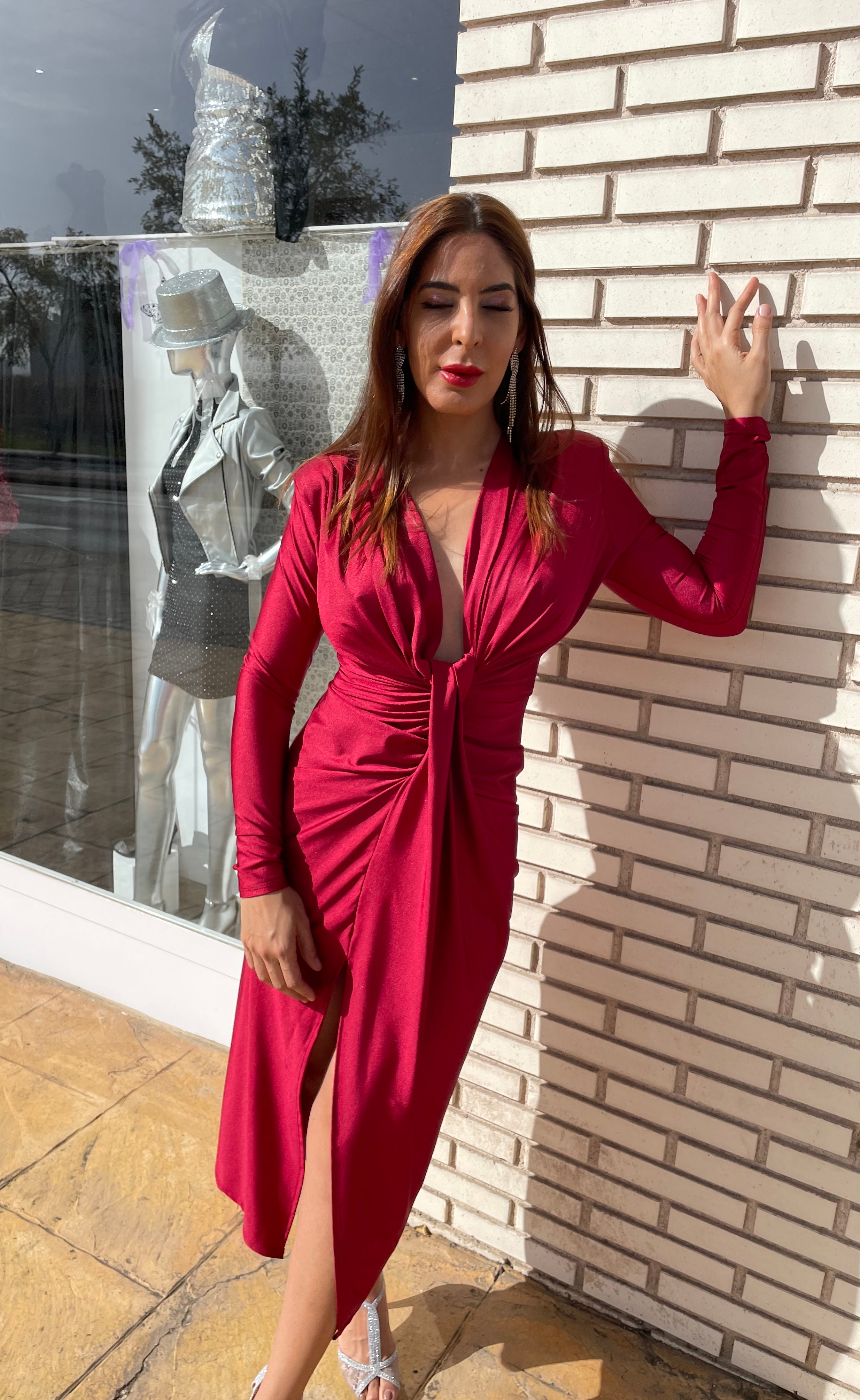 Alexandra dress with sleeves