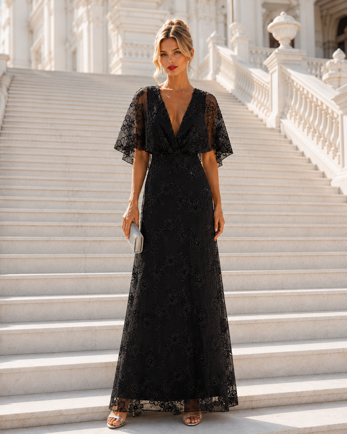 Vestido largo Duna Negro
