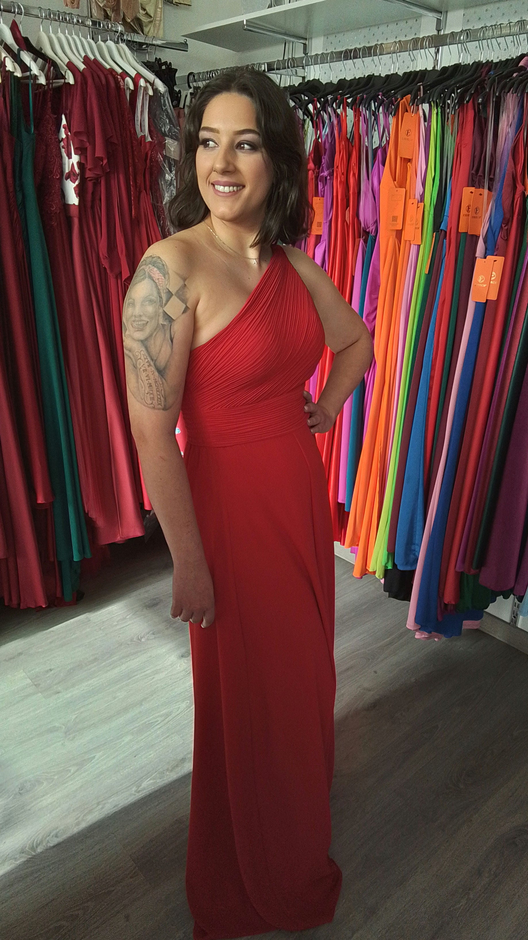 Vestido Ithaisa Air  rojo image 5