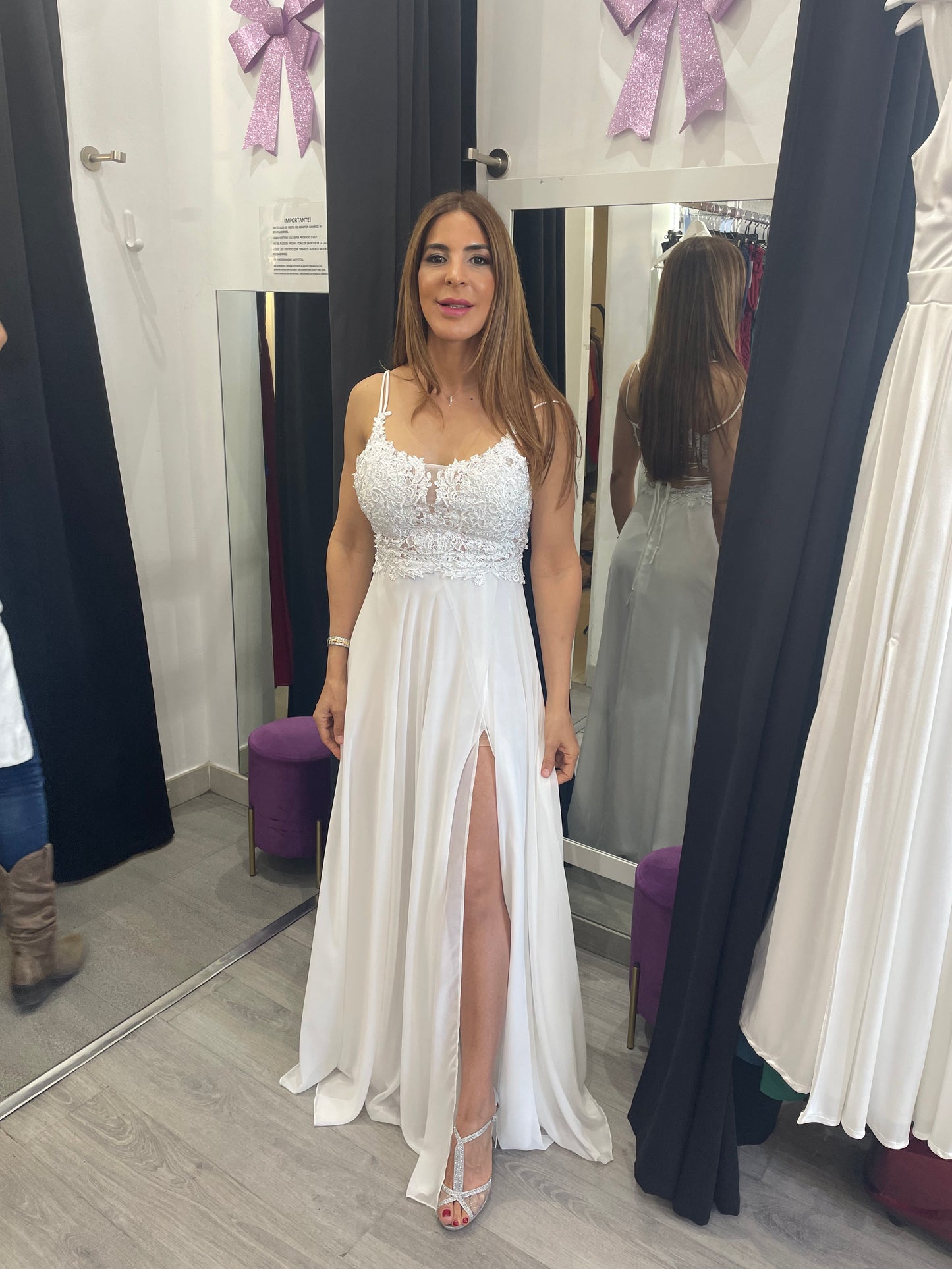 Vestido largo Ivanna blanco