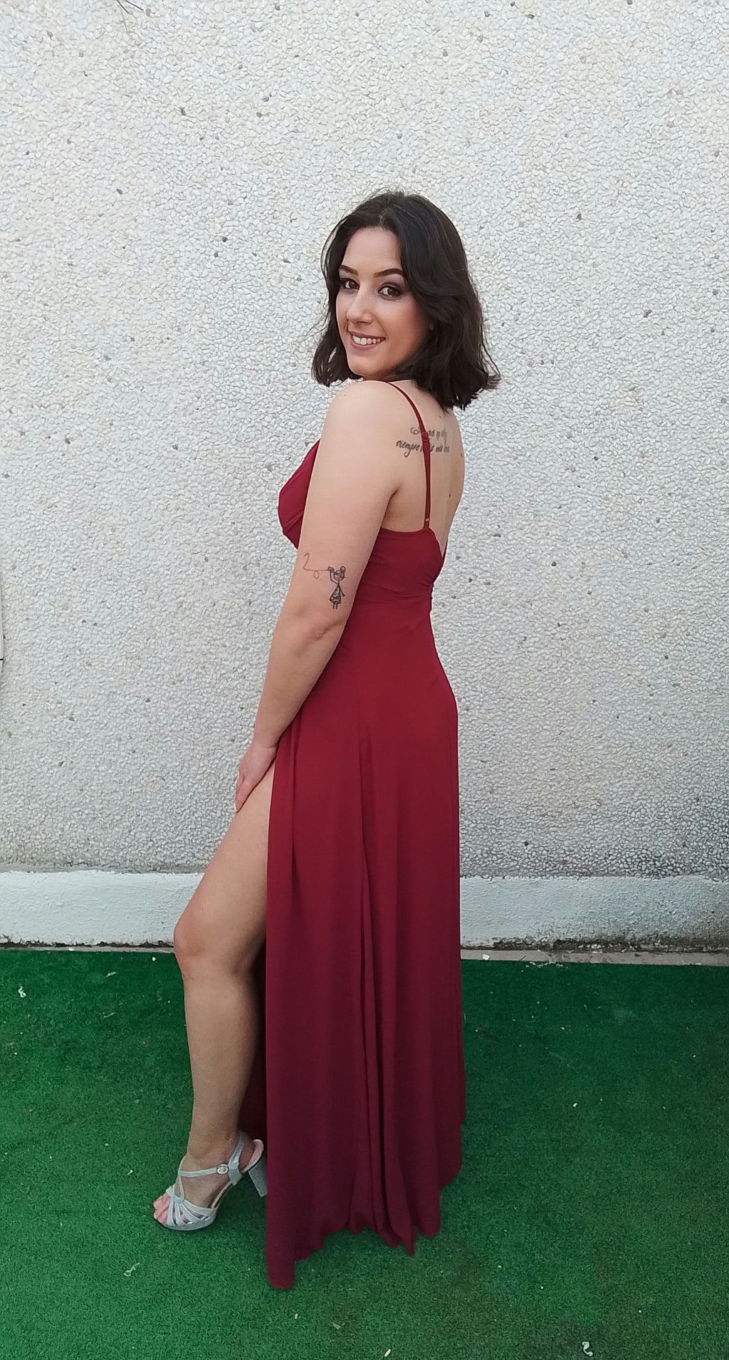 Vestido Yaiza Burdeos image 4