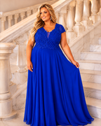 Vestido largo TG Italia Rosa malva