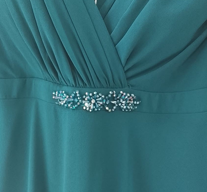Vestido largo Roxana curvy buganvilla
