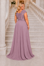 Vestido largo TG Italia Rosa malva