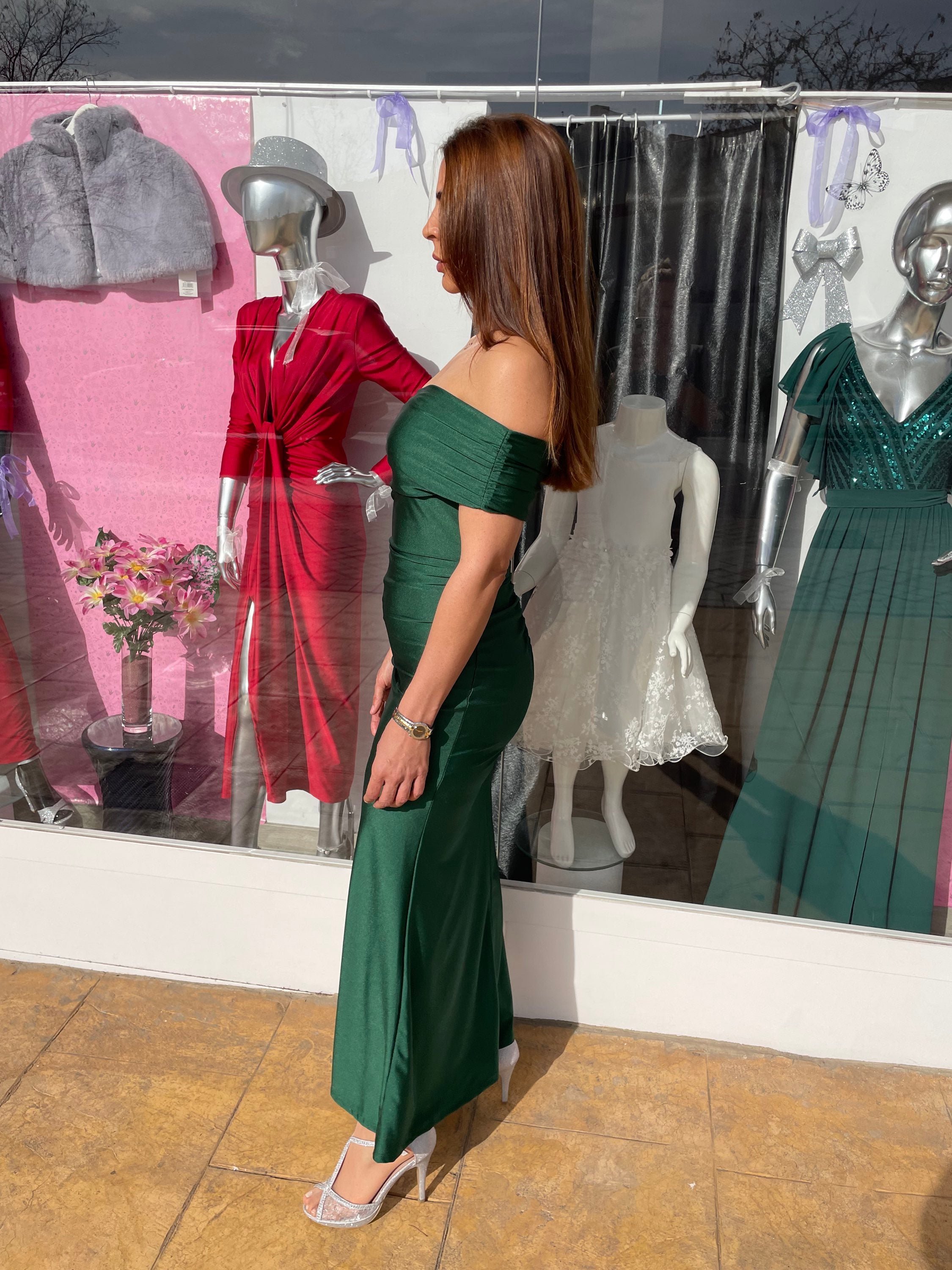 Vestido largo Alaia botella image 1