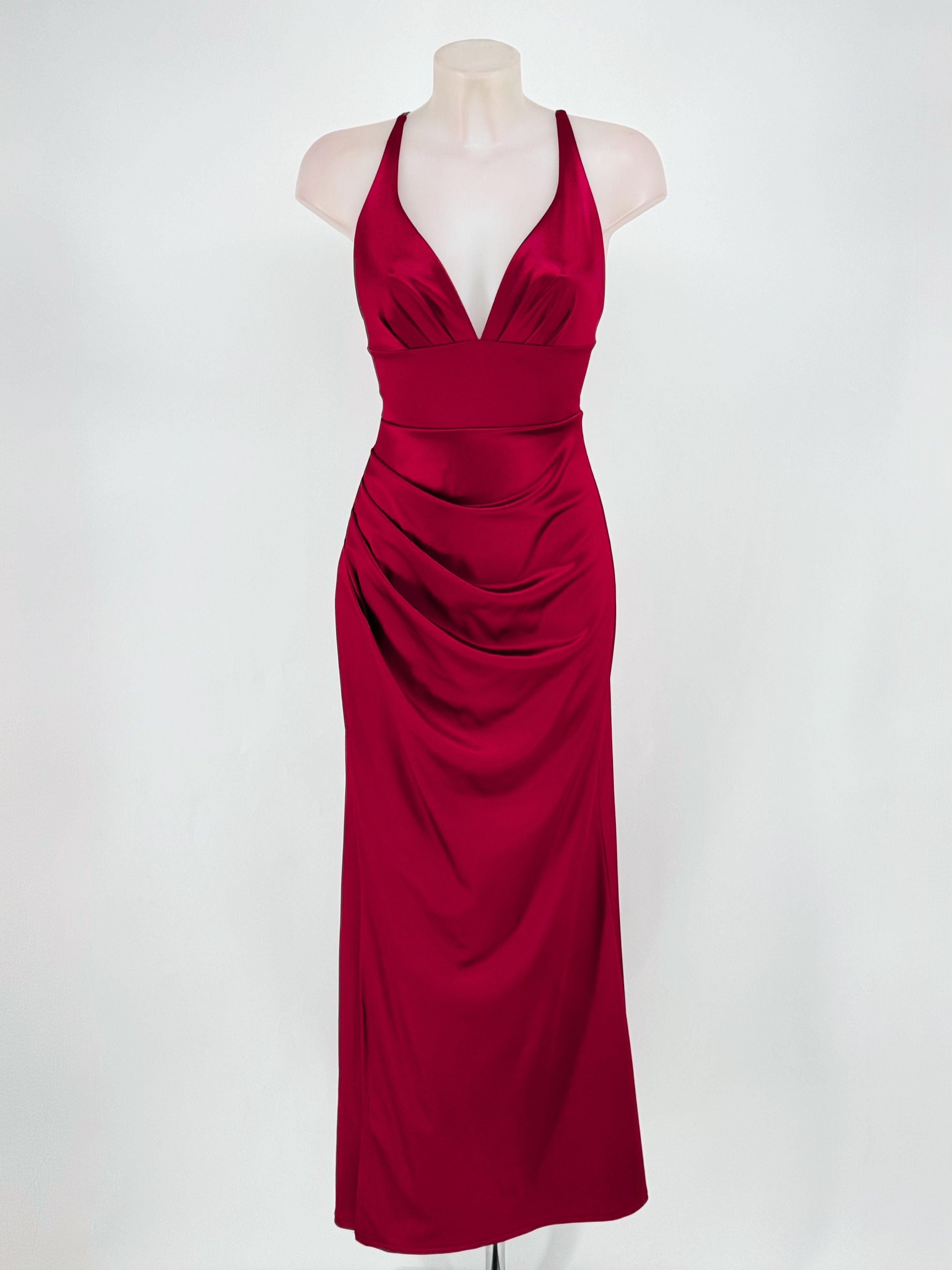 Vestido largo Jay cereza
