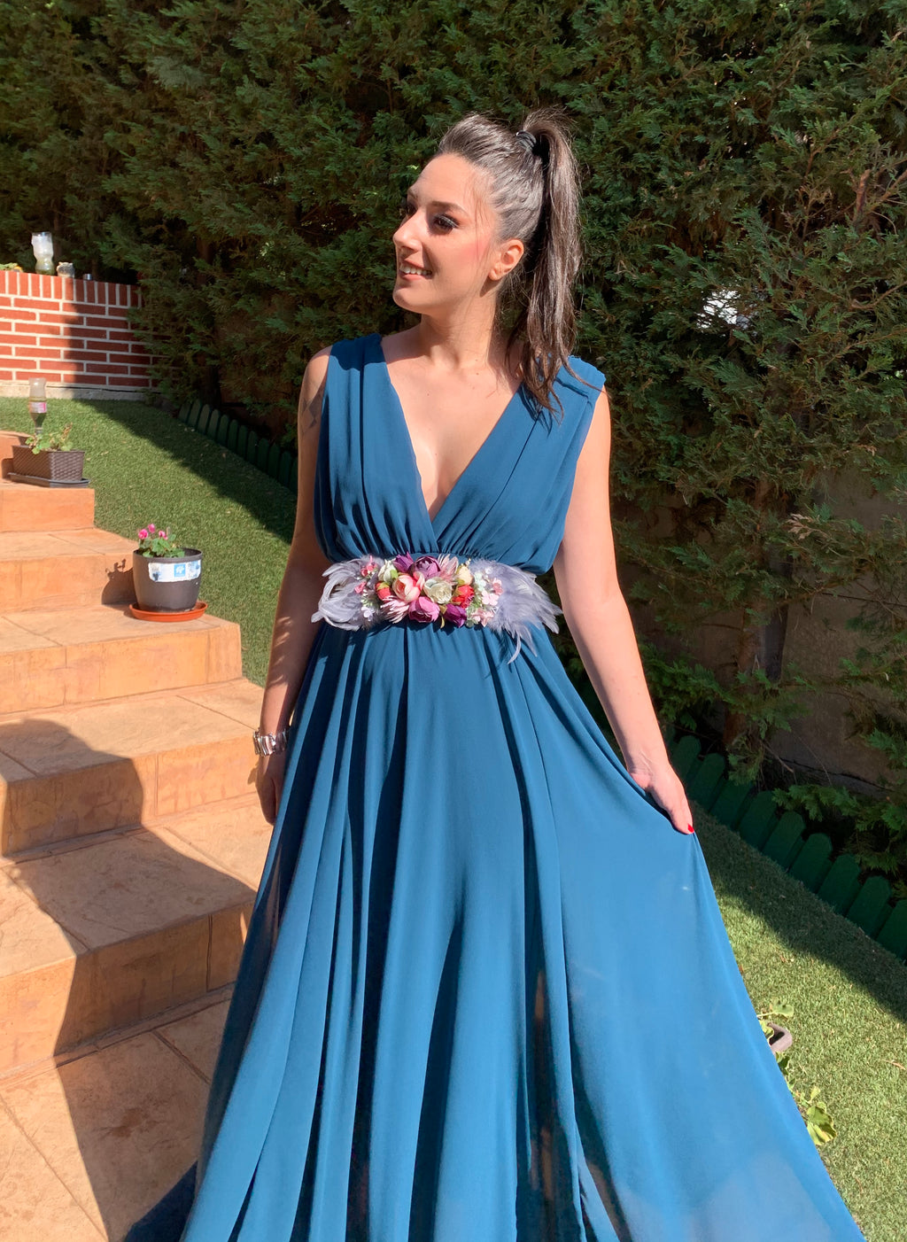 Vestido Rose petróleo  image 5