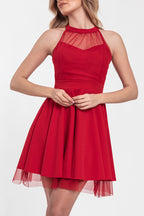 Vestido corto Carol Rojo