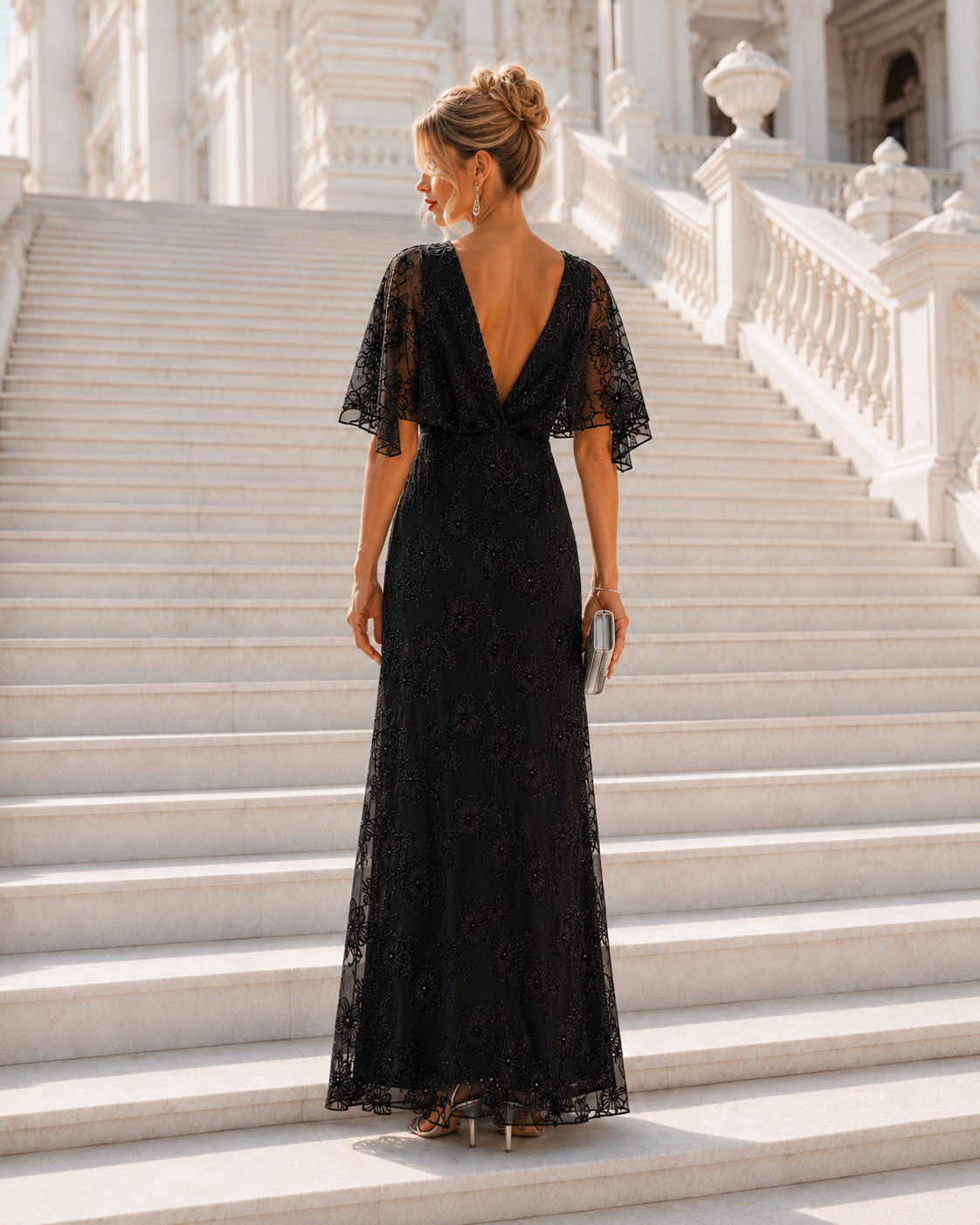 Vestido largo Duna Negro