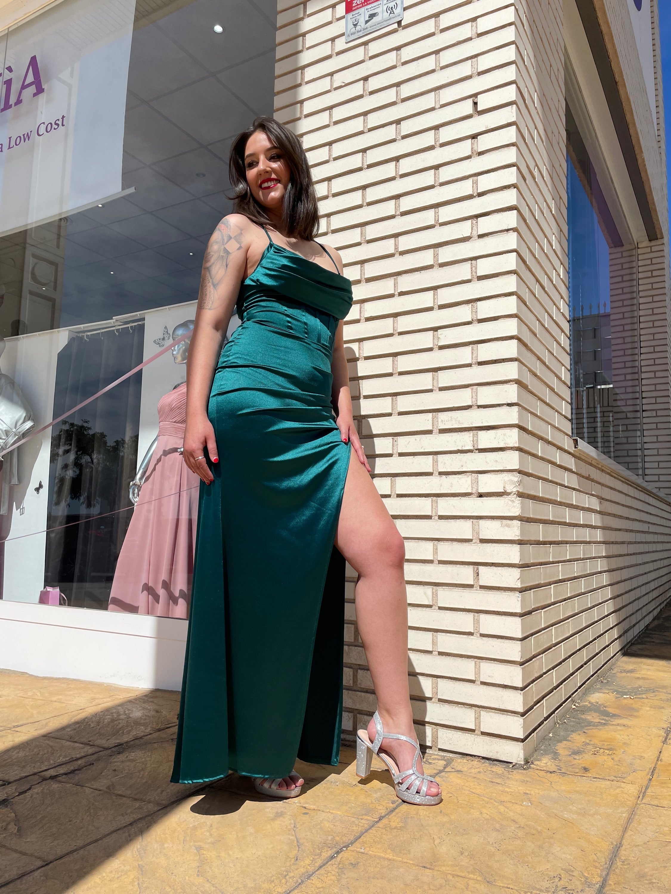 Vestido largo Sxia azulón  image 6