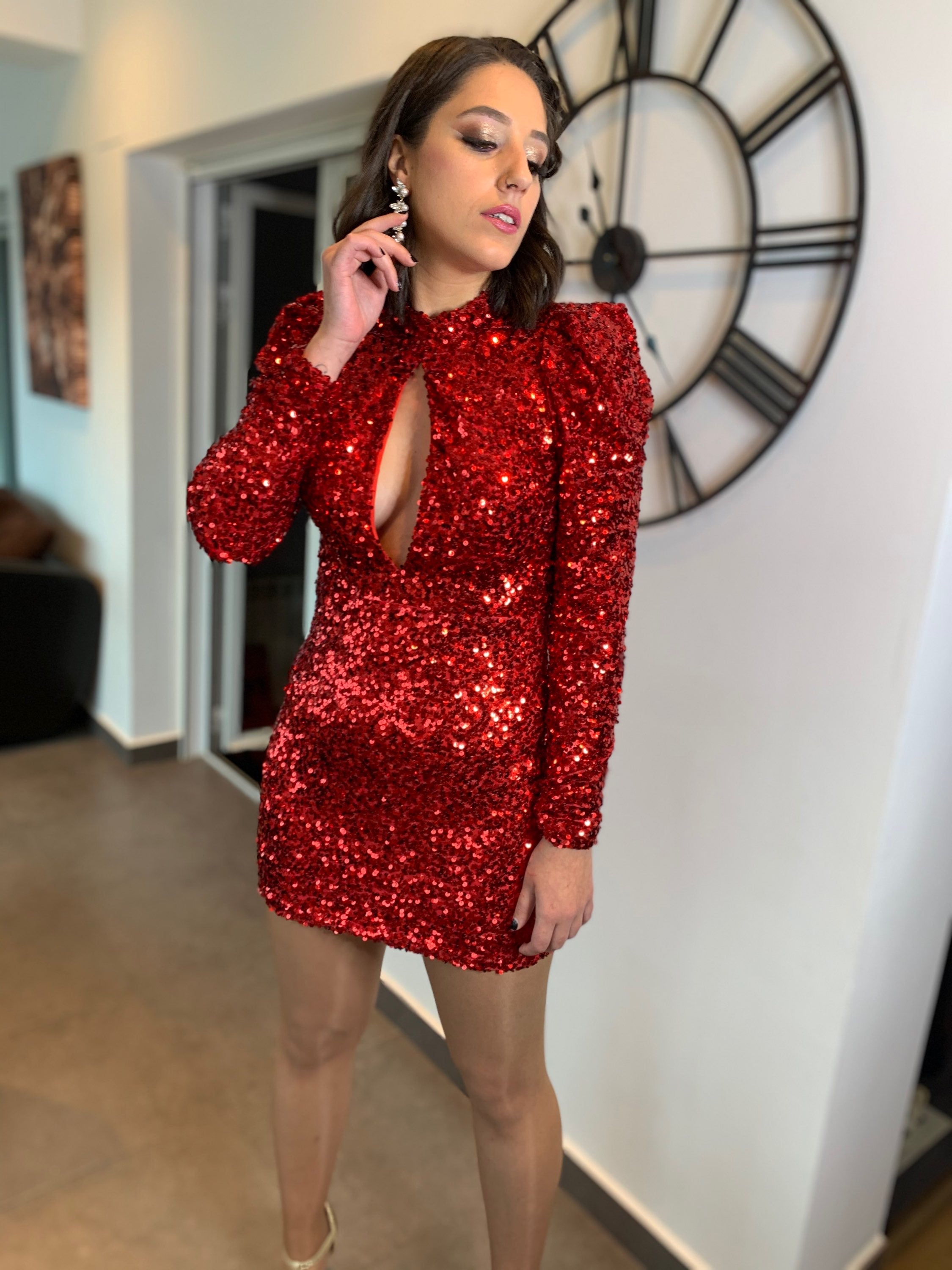 Vestido corto Arinda Rojo image 0