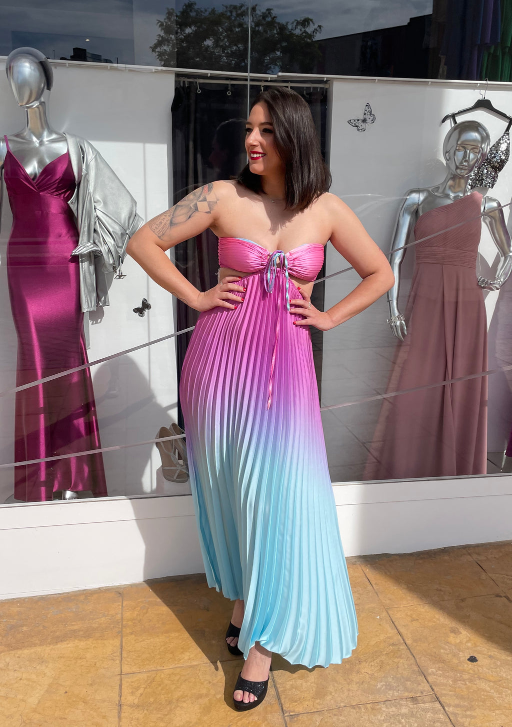  Vestido largo Yismara Rosa image 12